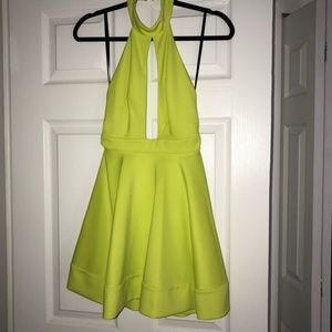 Bebe neon yellow dress